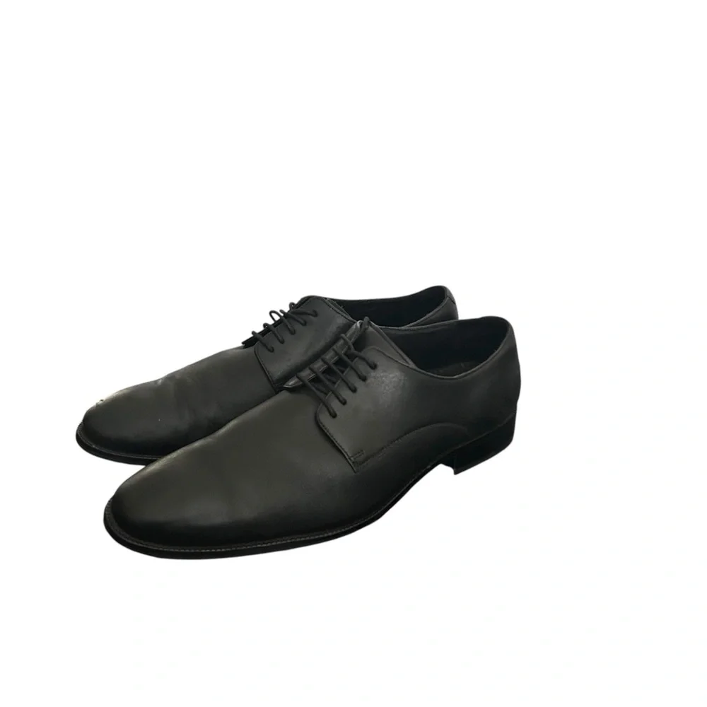 Cole Haan Mens Leather Oxford Dress Shoes C4119 Black Lace Up Size 12